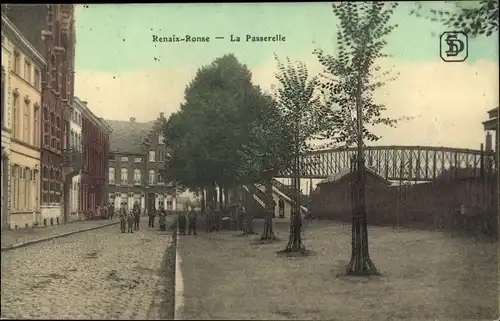 Ak Ronse Renaix Ostflandern, La Passerelle