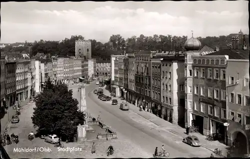 Ak Mühldorf am Inn, Stadtplatz