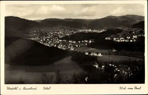 Ak Werdohl im Sauerland, Totalansicht