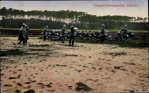 Ak Zeithain in Sachsen, Truppenübungsplatz