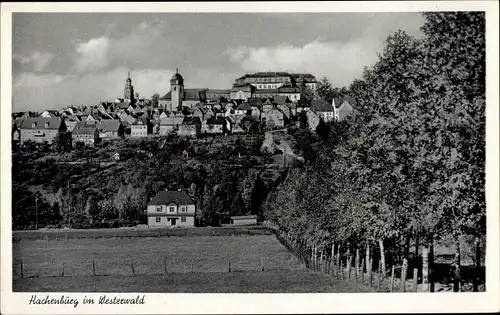 Ak Hachenburg im Westerwald, Ortsansicht