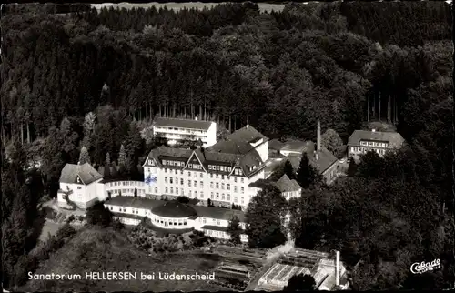 Ak Hellersen Lüdenscheid im Märkischen Kreis, Sanatorium, Fliegeraufnahme