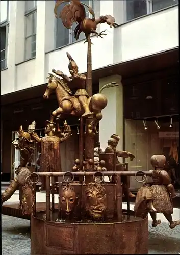 Ak Aachen in Nordrhein Westfalen, Puppenbrunnen