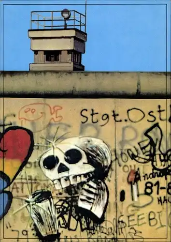 Ak Berlin Kreuzberg, Berliner Mauer, Wall Graffity, Kochstraße