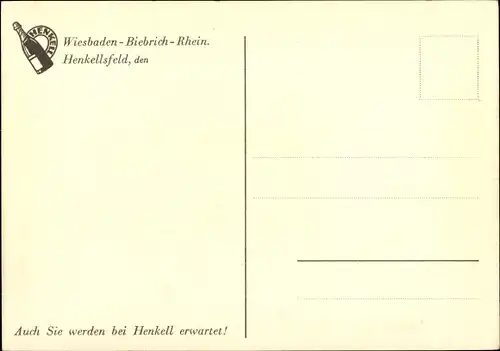 Ak Wiesbaden Biebrich in Hessen, Sektkellerei Henkell u. Co., Kellereingang