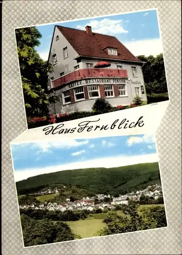 Ak Oberbieber Neuwied am Rhein, Hotel Haus Fernblick