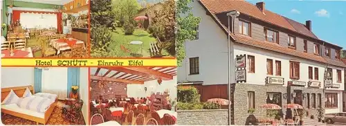 Klapp Ak Einruhr Simmerath in der Eifel, Hotel Cafe Schütt
