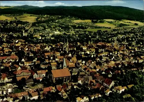 Ak Lemgo in Lippe, Alte Hansestadt, Teilansicht, Luftbild