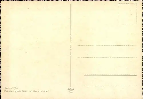 Ak Hannover in Niedersachsen, Ernst August Platz und Hauptbahnhof, Straßenbahn, Busse