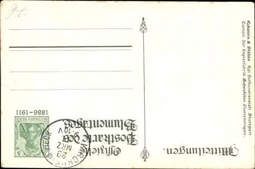 Ak König Wilhelm II. von Württemberg, Marie zu Waldeck und Pyrmont, Silberhochzeit 1911, Wappen