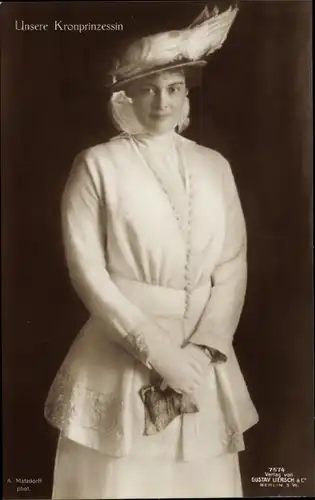 Ak Kronprinzessin Cecilie von Preußen, Liersch 7674