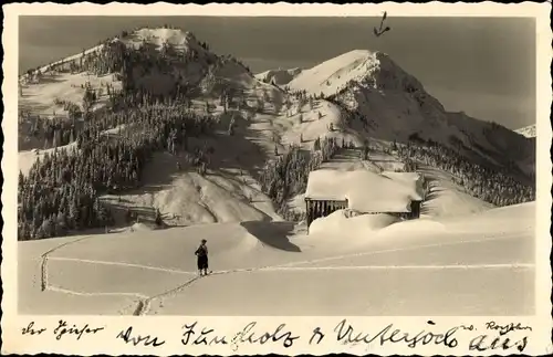 Ak Jungholz in Tirol, Landschaft im Winter
