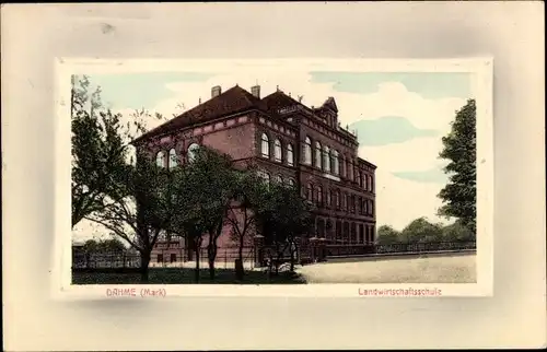 Ak Dahme in der Mark, Landwirtschaftsschule