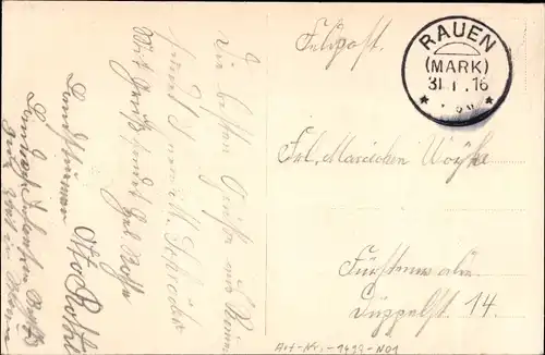 Ak Rauen in der Mark, Jagdhaus Rauen