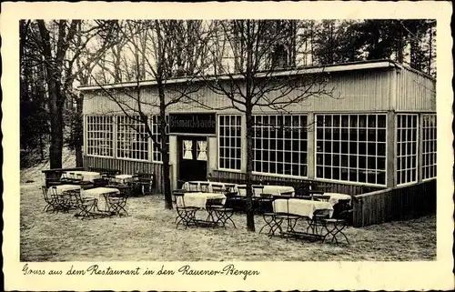 Ak Rauen in der Mark, Rauener Berge, Restaurant