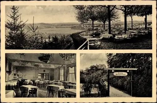 Ak Geltow Schwielowsee, Höhengaststätte Bergmeierei, Aussicht