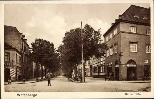 Ak Wittenberge an der Elbe Prignitz, Bahnstraße
