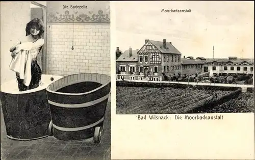 Ak Bad Wilsnack in der Prignitz, Moorbadeanstalt, Badezelle