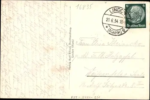 Ak Lindow in der Mark, Badeanstalt mit Gudelacksee