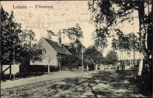 Ak Lehnitz an der Nordbahn Oranienburg im Kreis Oberhavel, Försterei