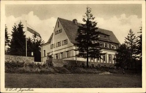 Ak Grünhain Beierfeld im Erzgebirge Sachsen, G. D. A. Jugendheim