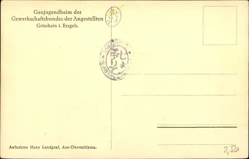 Ak Grünhain Beierfeld im Erzgebirge Sachsen, G. D. A. Jugendheim