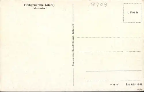 Ak Heiligengrabe in der Prignitz, Friedenshort
