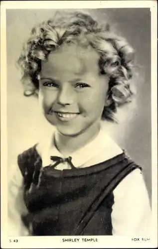 Ak Schauspielerin Shirley Temple, Portrait, Fox Film, S 43