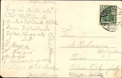 Ak Fürstenwalde an der Spree, Restaurant zur Waldschänke