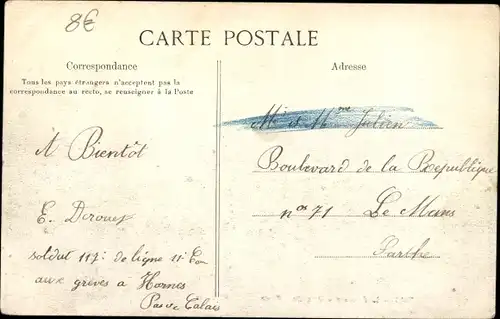 Ak Lens Pas de Calais, Les Mines, Chauilerie, Öfen