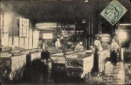 Ak Lens Pas de Calais, Fosse No 11, Cages de descente