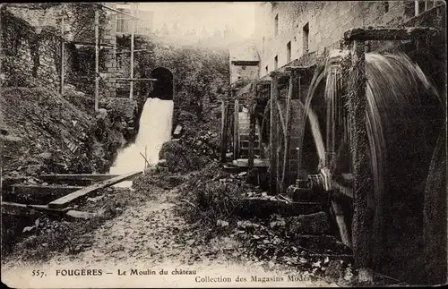 Ak Fougères Ille et Vilaine, Le Moulin du chateau