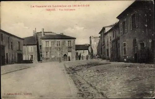 Ak Serres Hautes-Alpes, Vue Interieure, La Guerre 1914-16