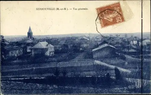 Ak Serrouville Meurthe et Moselle, Vue generale
