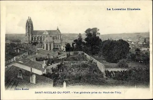 Ak Saint Nicolas de Port Meurthe et Moselle, Vue generale prise du Haut de Tibly