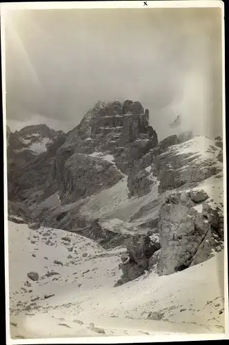 Foto Südtirol Italien, Rosengartenspitze in Dolomiten 1912