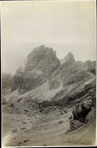 Foto Südtirol Italien, Rosengartenspitze in Dolomiten, 1912