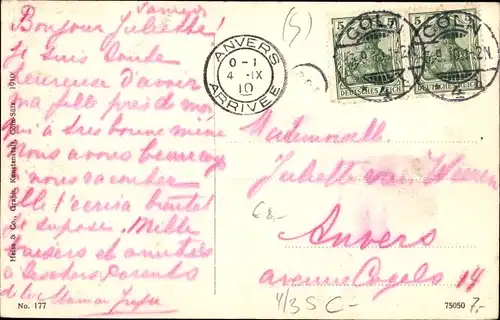 Ak Köln am Rhein, Domhof, Domhotel