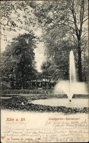 Ak Köln am Rhein, Stadtgarten-Restaurant