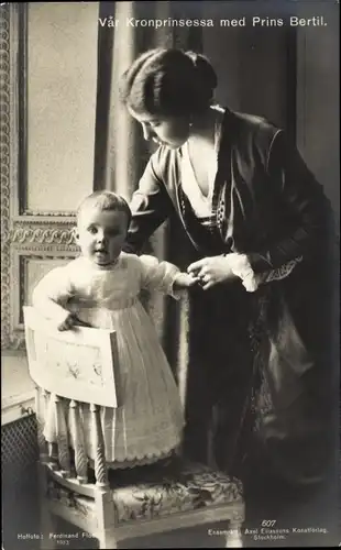 Ak Kronprinzessin Margaret von Schweden, Prinz Bertil