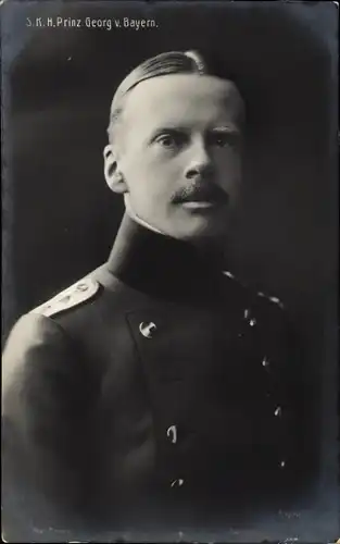 Ak S.K.H. Prinz Georg von Bayern Wittelsbach, Uniform