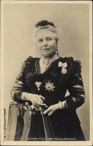Ak Impératrice Douairière d'Allemagne, Kaiserin Friedrich, Victoria von Großbritannien und Irland