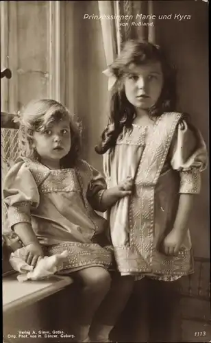 Ak Prinzessinnen Marie und Kyra von Russland