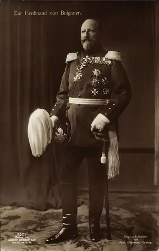 Ak Zar Ferdinand I. von Bulgarien, Portrait in Uniform, Orden