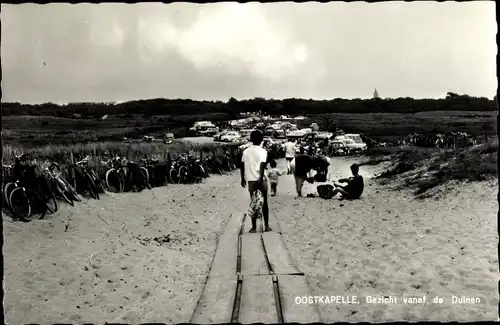 Ak Oostkapelle Walcheren Zeeland, Gezicht vanaf de Duinen