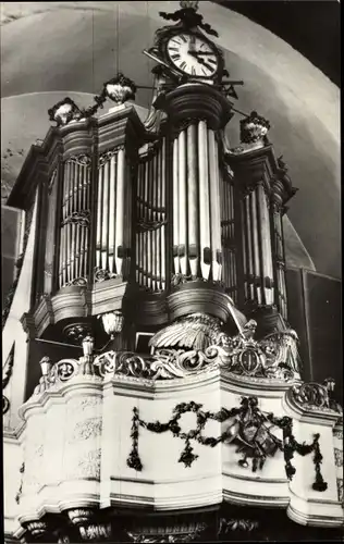 Ak Haarlem Nordholland Niederlande, Nieuwe Kerk, Orgelfront