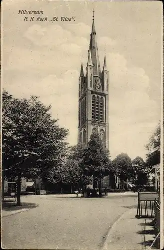 Ak Hilversum Nordholland Niederlande, R. K. Kerk St. Vitus