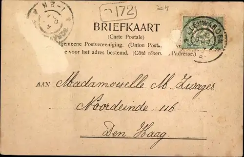 Ak Leeuwarden Friesland Niederlande, Vliet, G.S. Bergman