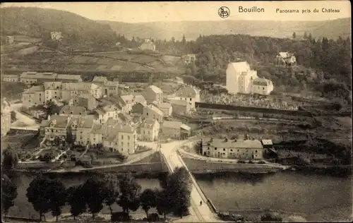 Ak Bouillon Wallonien Luxemburg, Panorama pris du Chateau