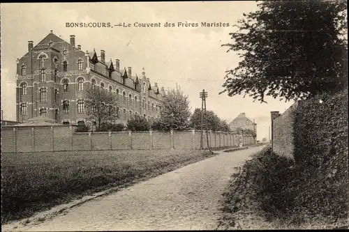Ak Bon Secours Bonsecours Péruwelz Hennegau, Le Couvent des Freres Maristes